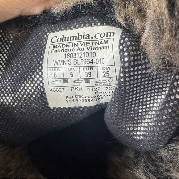 Columbia Minx Mid 3 Waterproof Omni grip black Snow Winter Boot Women's Shoe 8 - Picture 12 of 15